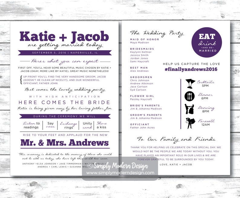 Beloved Blog Wedding Ceremony Order Of Events Program