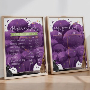 Halloween-tecken för könsavslöjande där du röstar, könsavslöjande i oktober, häxor som röstar, Hocus, omedelbar nedladdning, 8x10, 16x20, HCPS