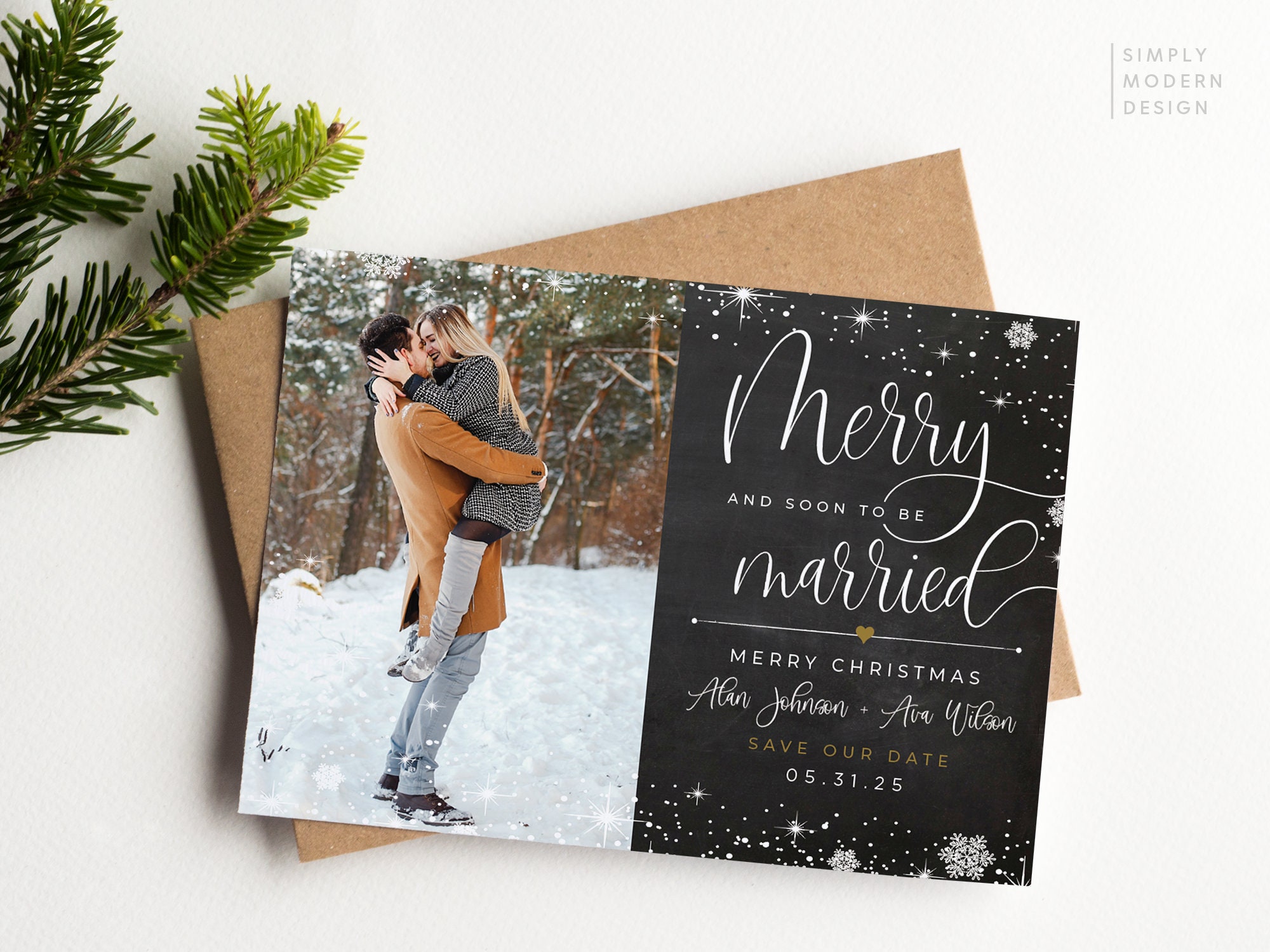 Custom Full Color Save The Date Postcards 5 12 x 4 14 Getting Married Box Of  25 Cards - Office Depot