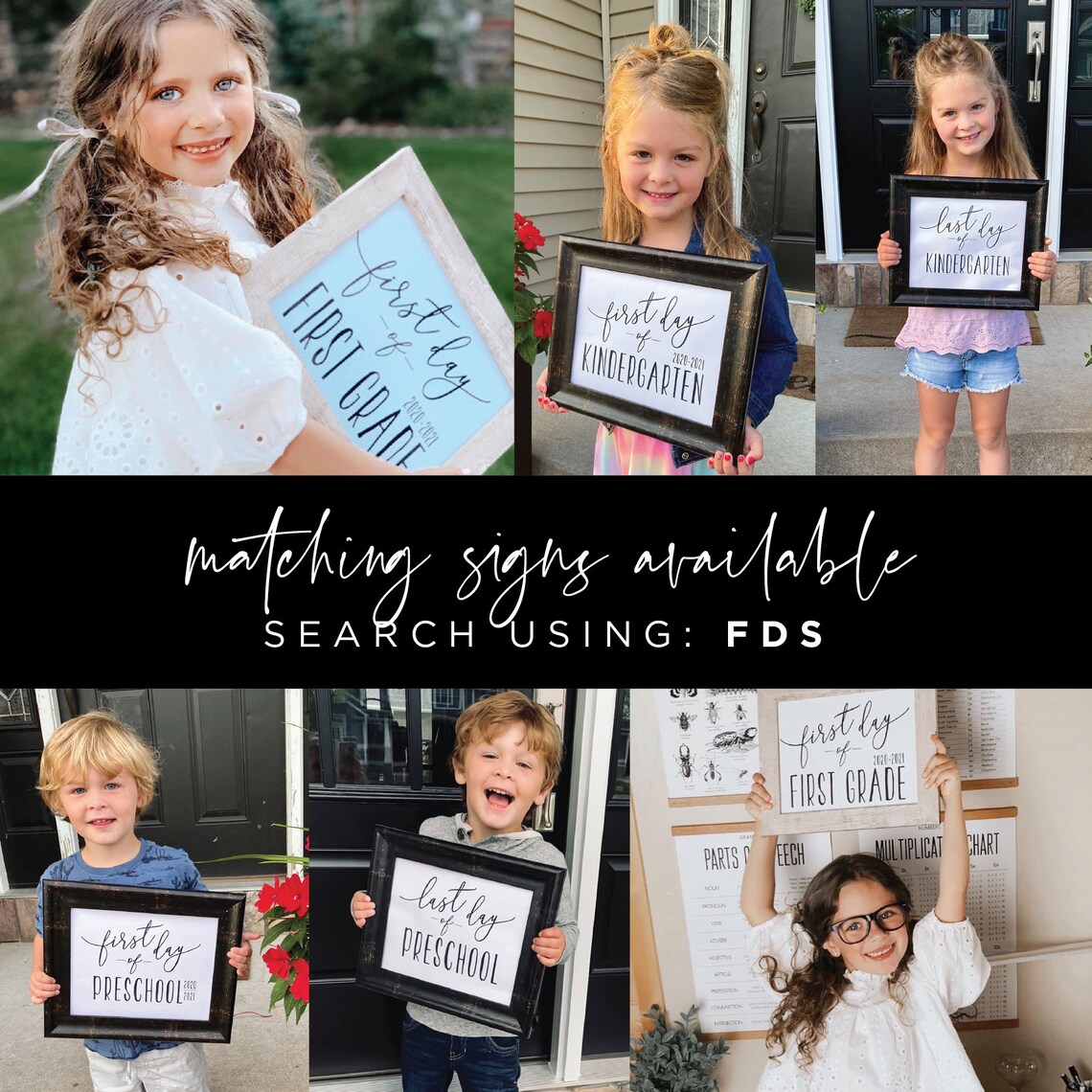 First Day of School Sign Middle School First Day Sign 7th Etsy