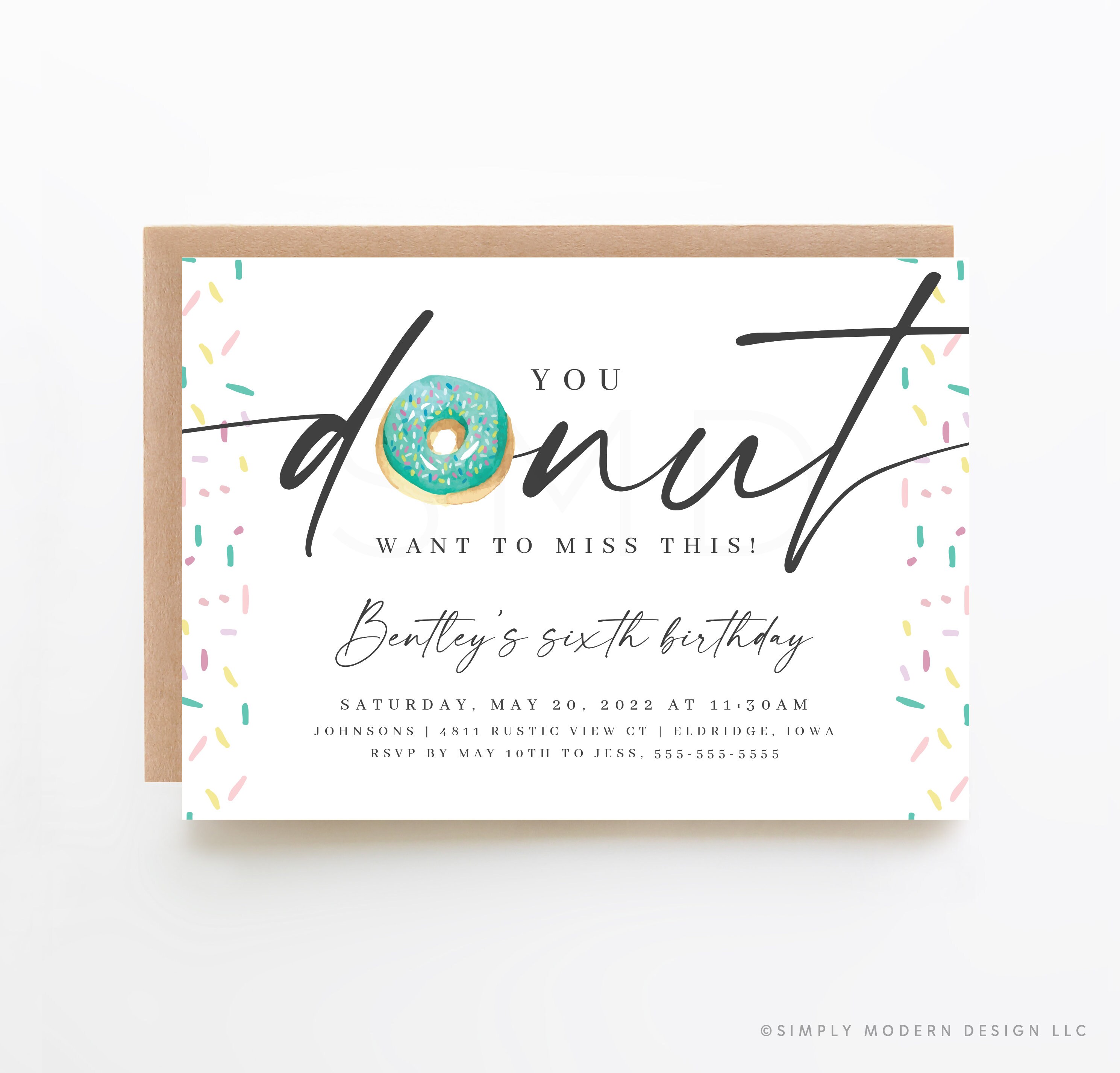 Donut party invitation donut want to miss this girls birthday invitation donut party doughnut invitation instant download DNT
