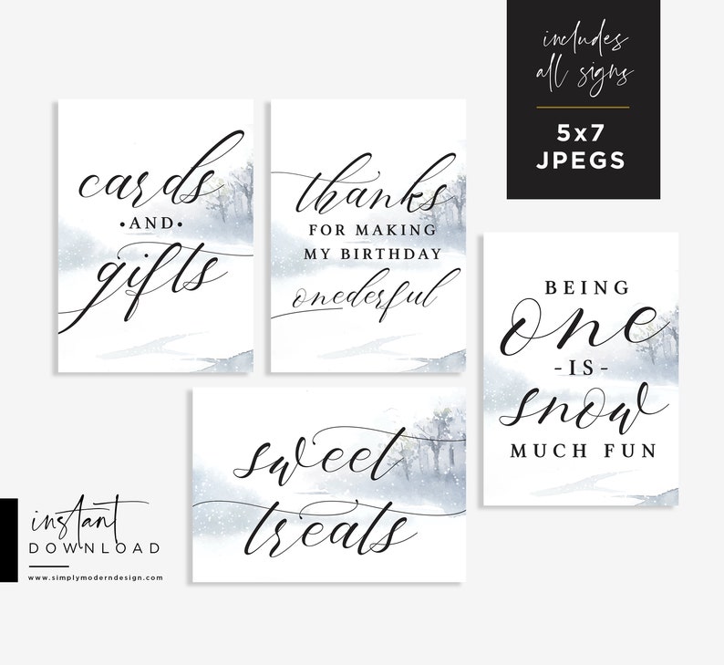 Download Instant Download Wwl Winter Onederland Snow Much Fun Winter Wonderland Birthday Party Signs First Birthday Party Sign Cards And Gifts Paper Party Supplies Party Decor Kromasol Com