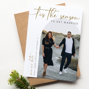 boho holiday save the date card, to pora roku na ślub, nowoczesny łuk fotograficzny, boho holiday save the date, minimalistyczny save the date
