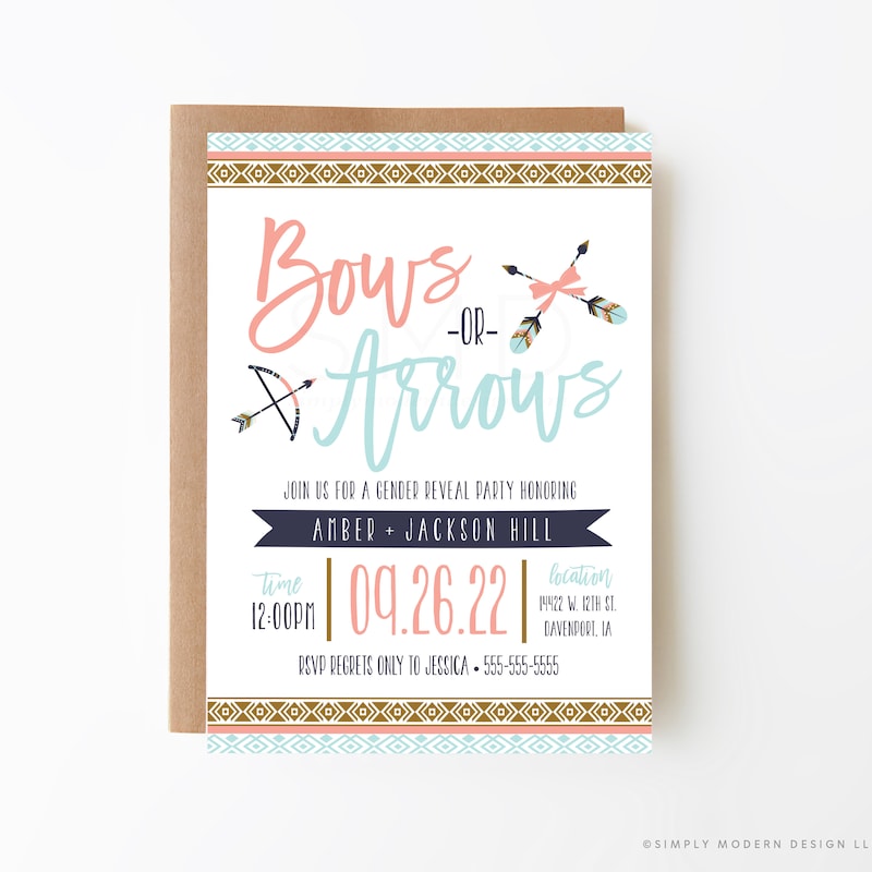Arrows Invitation - Etsy