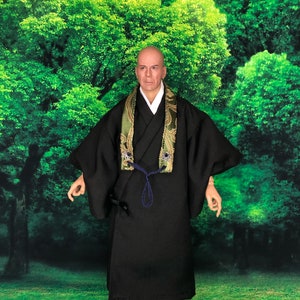 Monk’s kimono for 1/6 scale doll