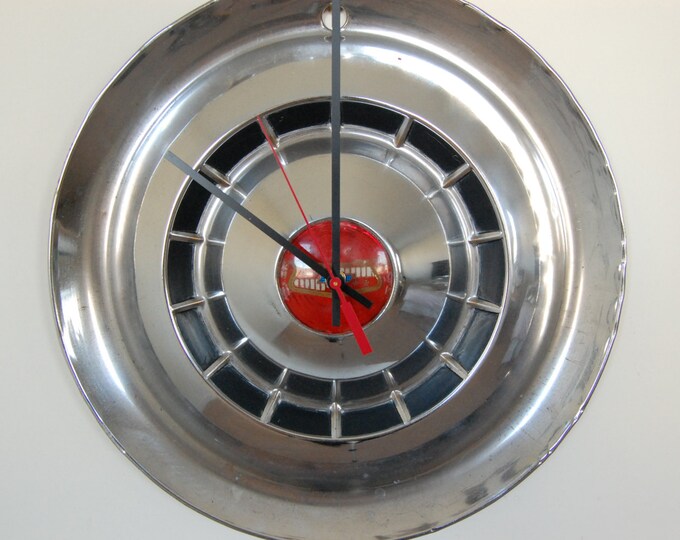 1954 Chevy Hubcap Clock Etsy