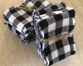 Country homespun primitive ribbon bundle.
