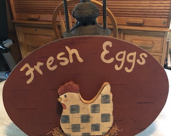 Country fresh eggs sign