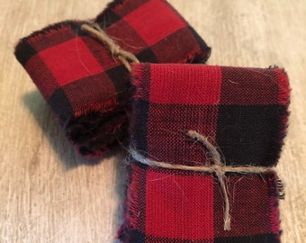 Country homespun ribbon bundle