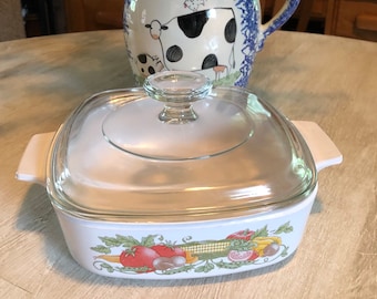 Corning garden harvest 1 liter covered casserole