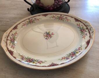 Homer Laughlin floral platter