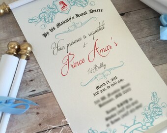 Scroll Invitation Etsy