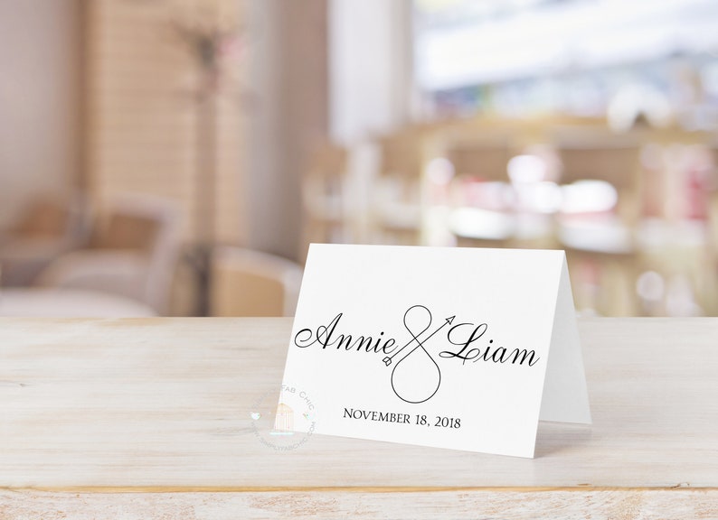 Personalized Thank You Wedding Personalized Infinity Thank You Card Name Thank You card note | Wedding Thank You Set of 10