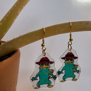 Perry the Platypus Earrings, Phineas and Ferb Earrings