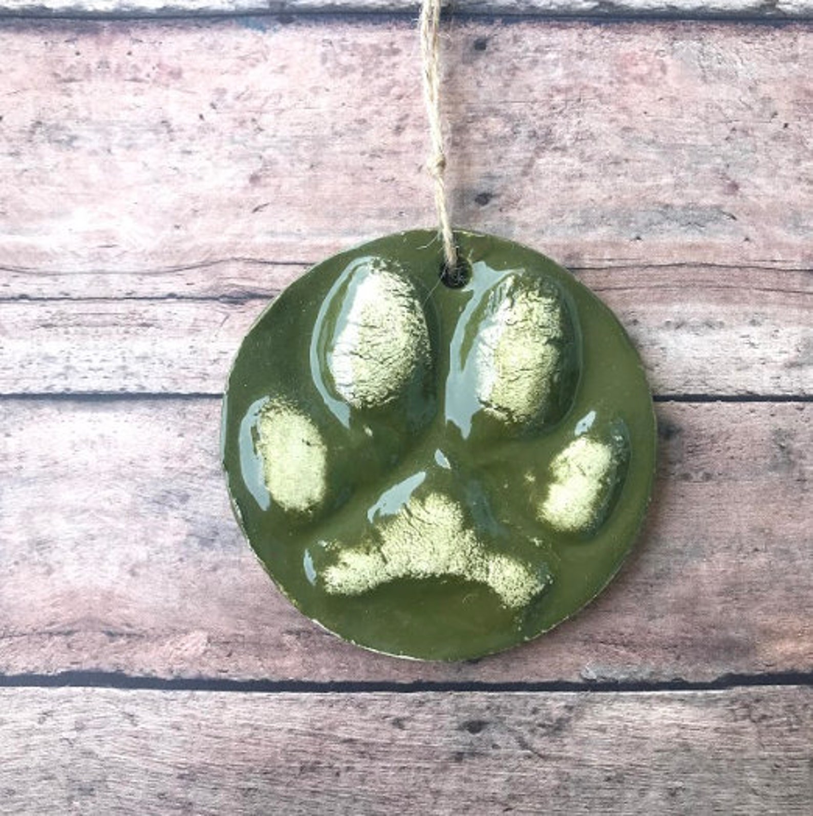 Single Paw Print 34 Inch Circle Ornament Animal Print Kit in Etsy