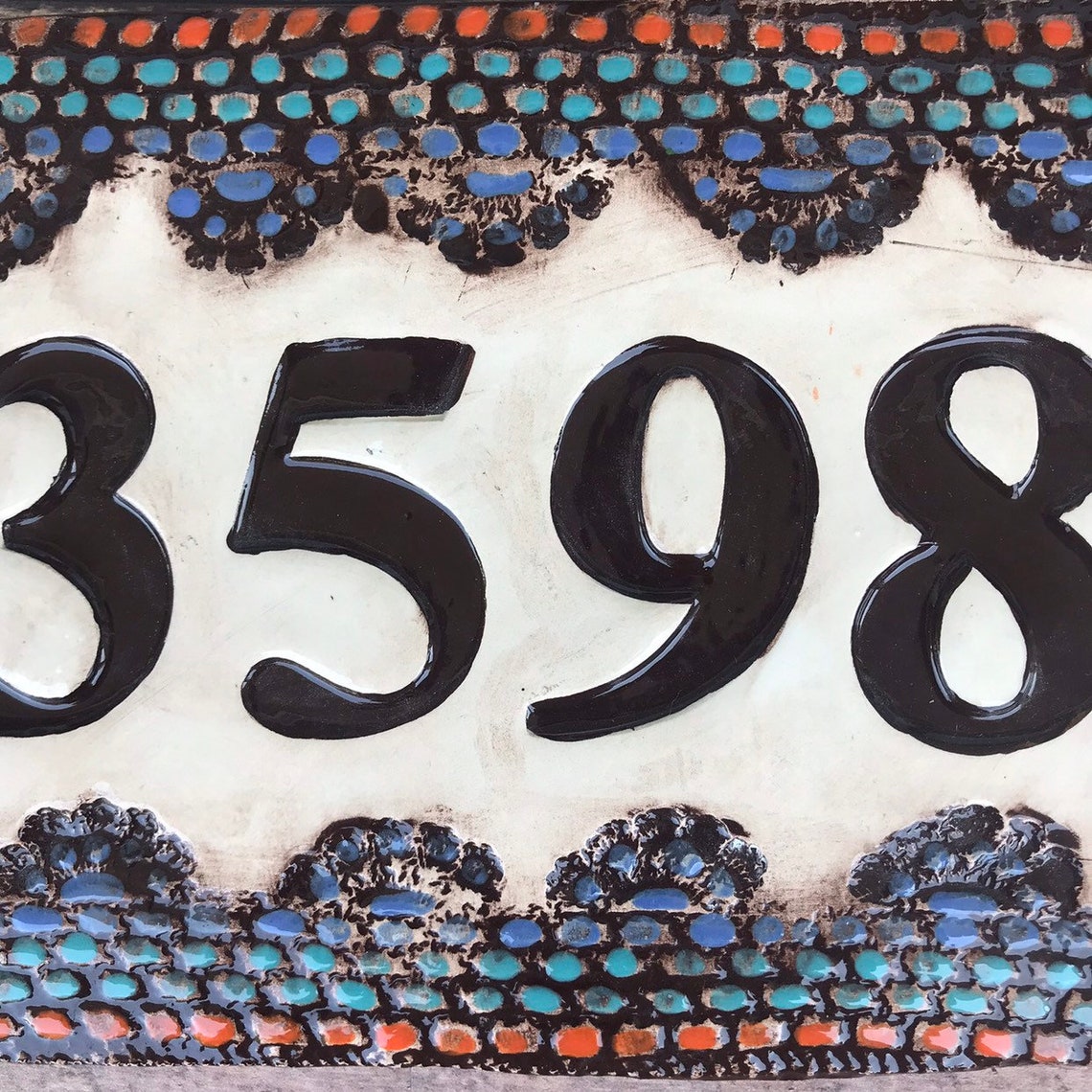 Rustic Home Decor Address Sign in Deep Rich Brown With Etsy