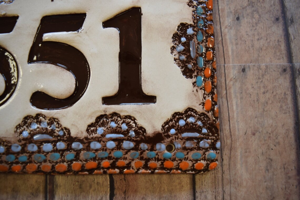 Rustic Home Decor Address Sign in Deep Rich Brown With Etsy