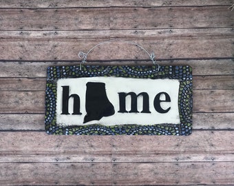 Home Sign customize with your state handmade to order New Home Housewarming Moving gift