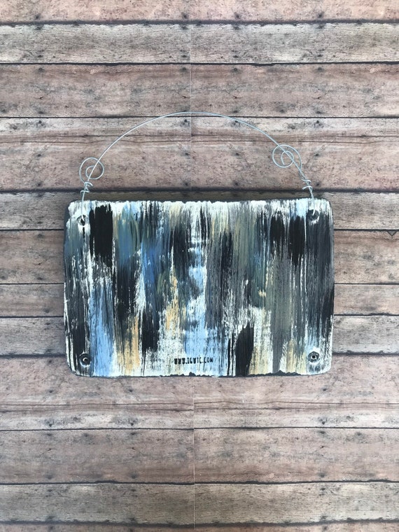 House Number in Ceramic Home Address Sign in Dark Charcoal With