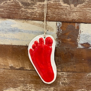 Acrylic Baby Footprint With Wood Stand Personalized Gift for Mom Footprint  Art With Your Baby's Footprints Newborn Gift 