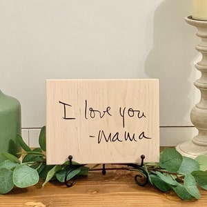 Handwriting Sign - Custom Handwriting, memorial sign, memorial, handwriting gift, handwritten sign, keepsake gift, memories sign, wooden