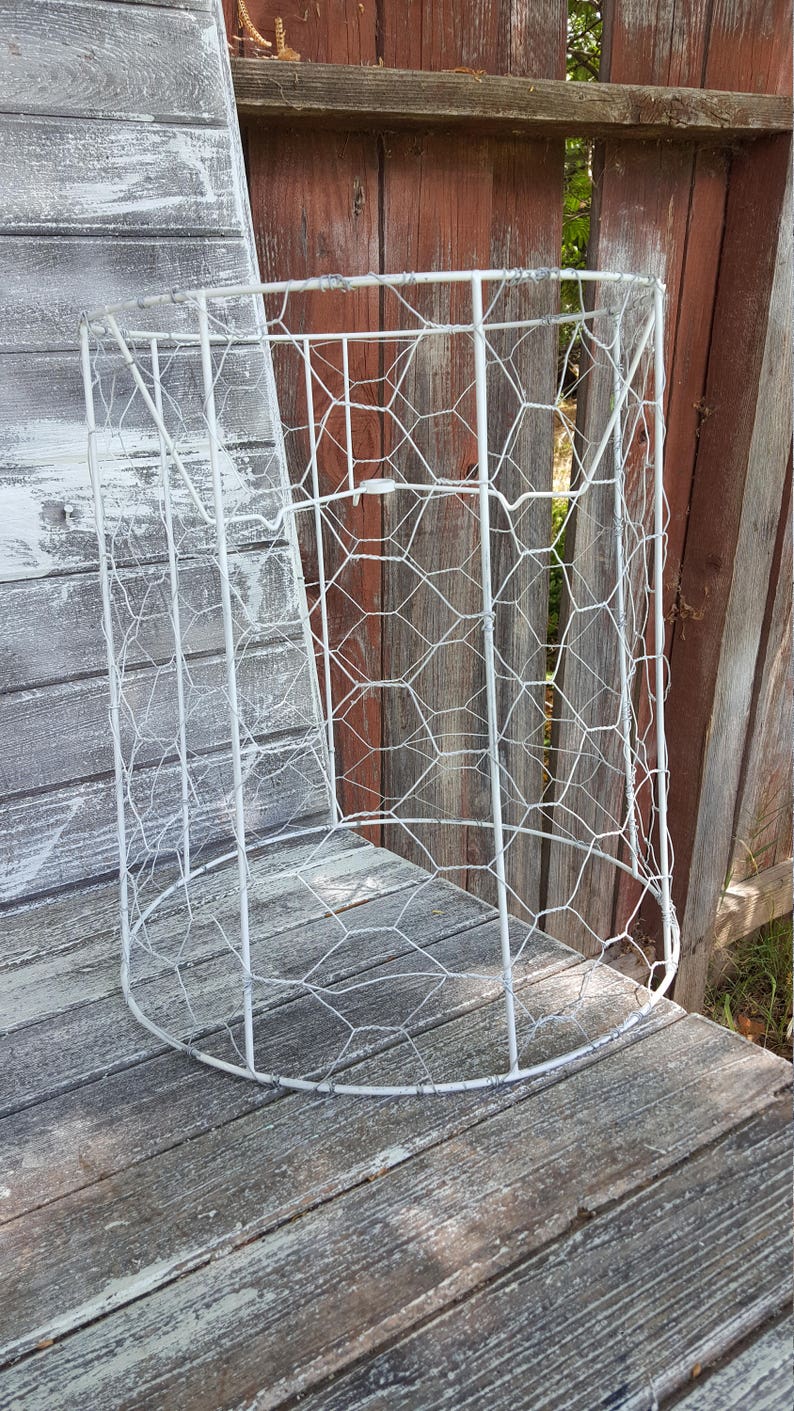 Wire Swag Frame Vintage Chicken Wire Jewelry Tree Ring Key Caddy Swag Metal Lampshade ...