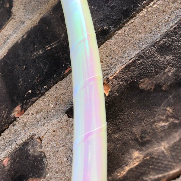 Pearlescent Flow Taped Hula Hoop by The HoopSmiths