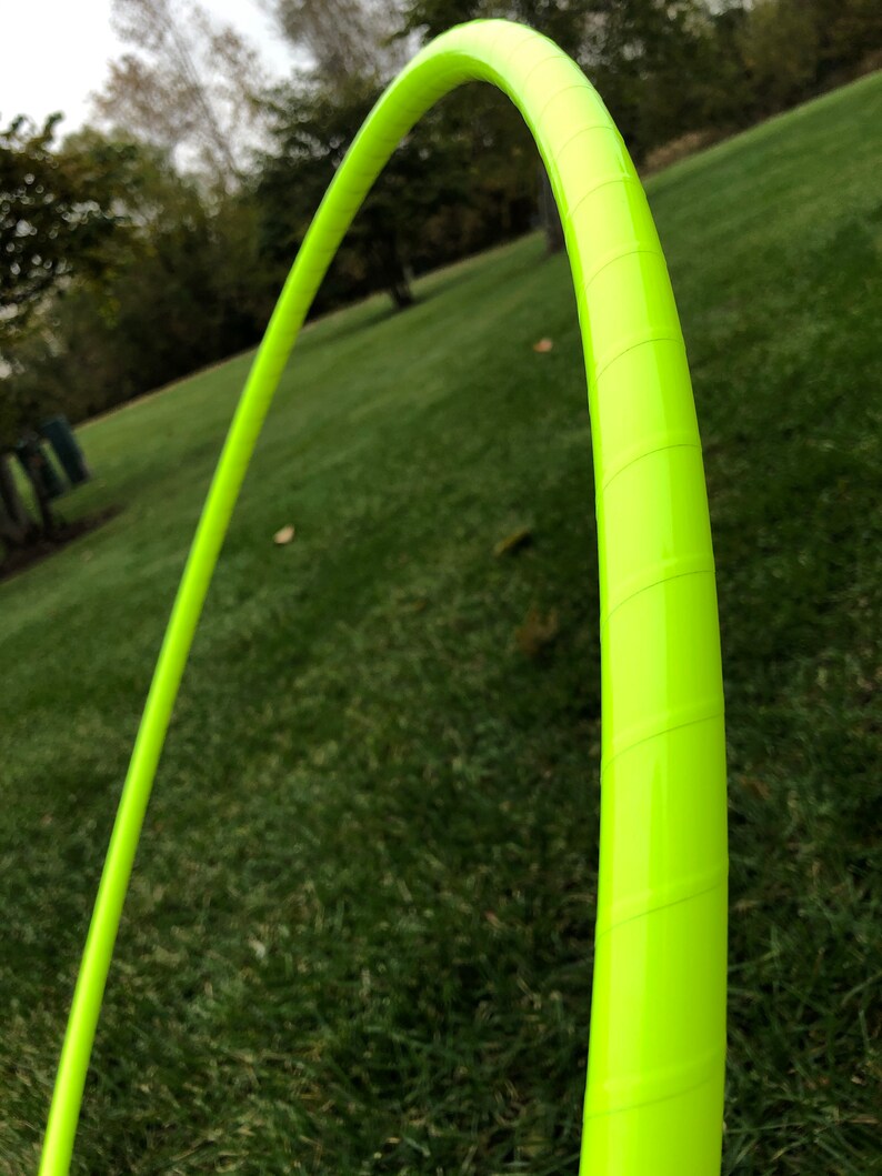 Highlighter Yellow Performance Hula Hoop By The HoopSmiths image 3