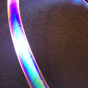 Hula hoop LED blanc fantôme Elite Sapphire par The HoopSmiths image 6