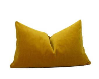 mustard pillow shams