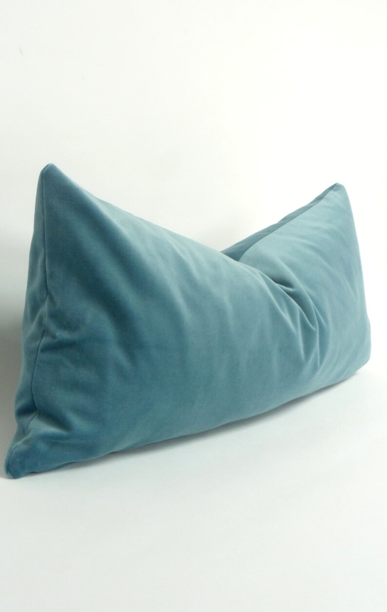 Cornflower Blue Velvet Pillow Case // Velvet Body Pillow // Etsy