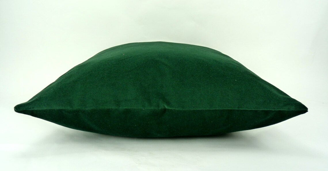 Forest Green Pillow Cover // Forest Green Velvet Cushion // Etsy