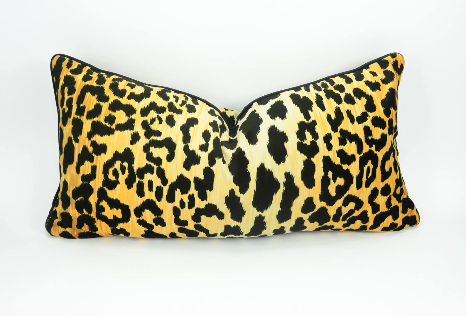 Gold Leopard Print Pillow // Velvet Leopard Print Cushion // Etsy