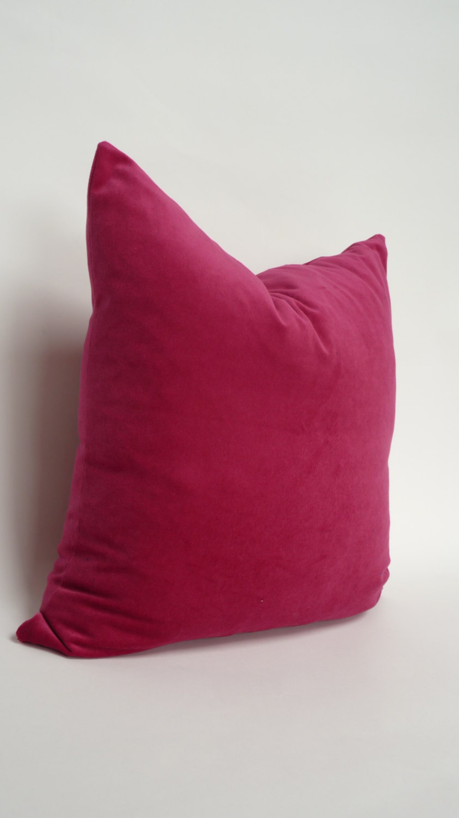 Raspberry Velvet Pillow Case // Raspberry Pink Velvet Cushion Etsy