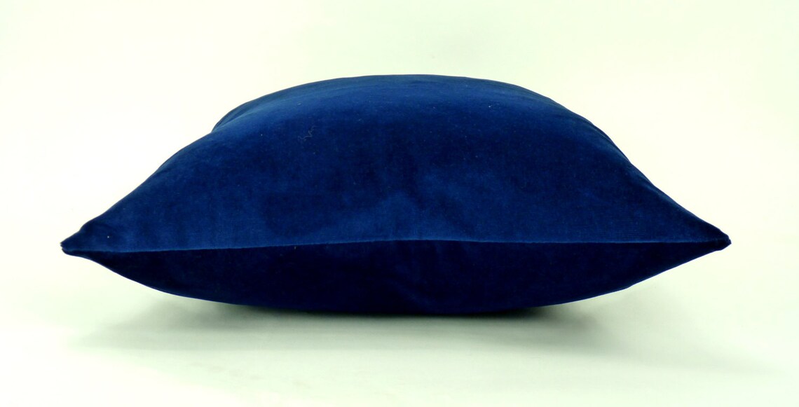 Sapphire Blue Velvet Pillow Case // Blue Velvet Cushion Case Etsy