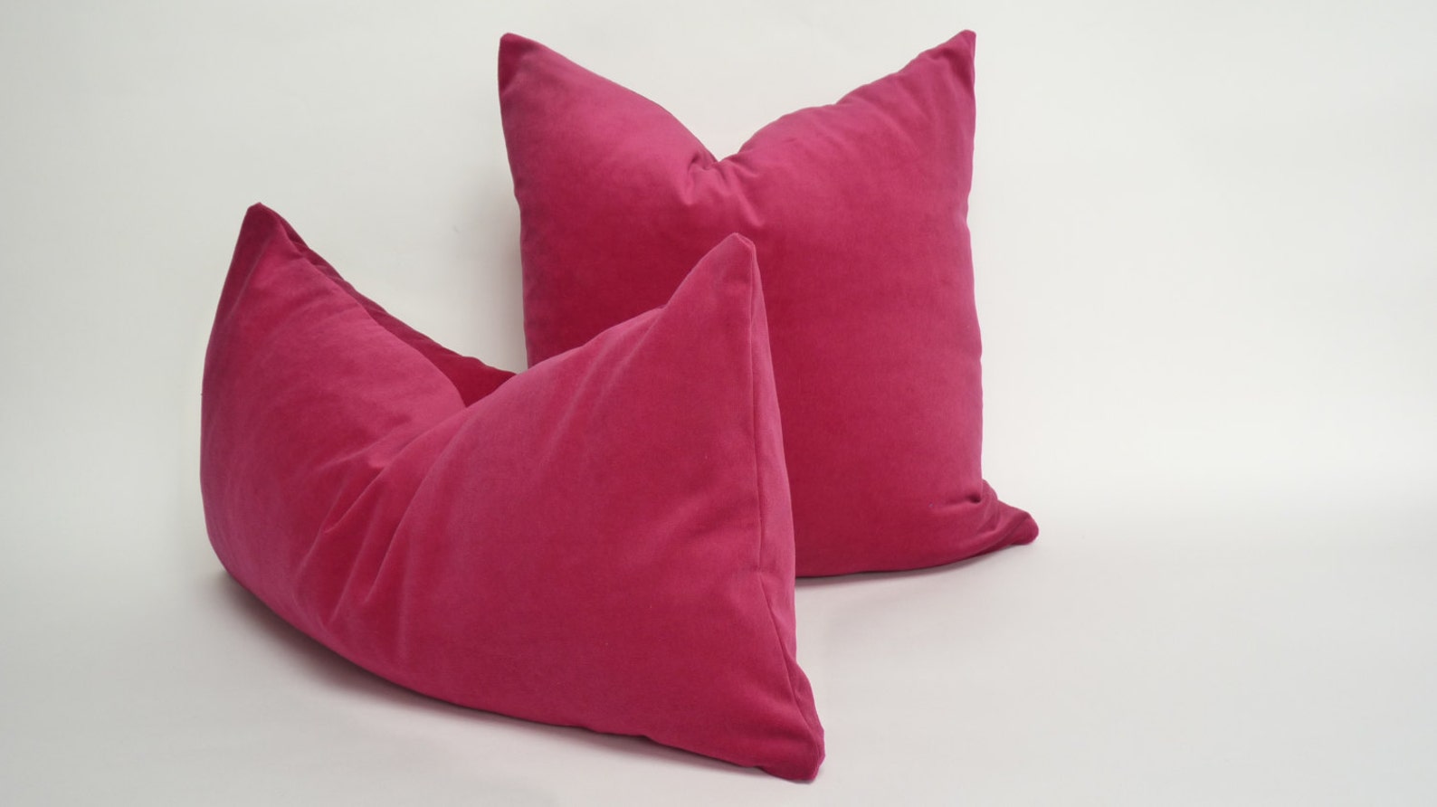 Raspberry Velvet Pillow Case // Raspberry Pink Velvet Cushion Etsy