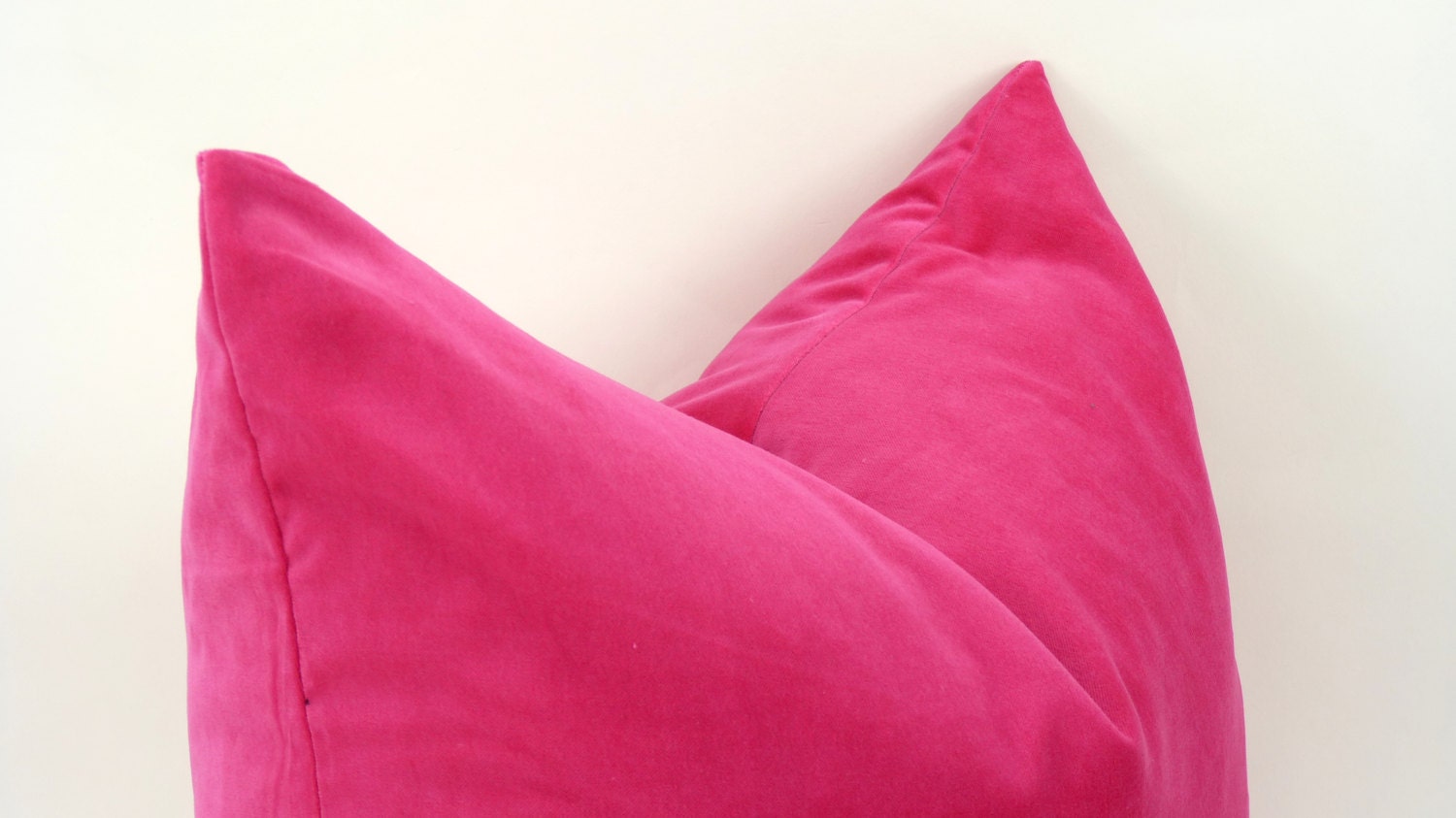 Cerise Pink Velvet Pillow Case // Hot Pink Velvet Cushion Etsy UK