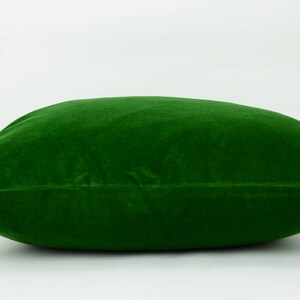 emerald green velvet pillow cover // emerald green velvet cushion // green velvet pillow // velvet pillow image 4