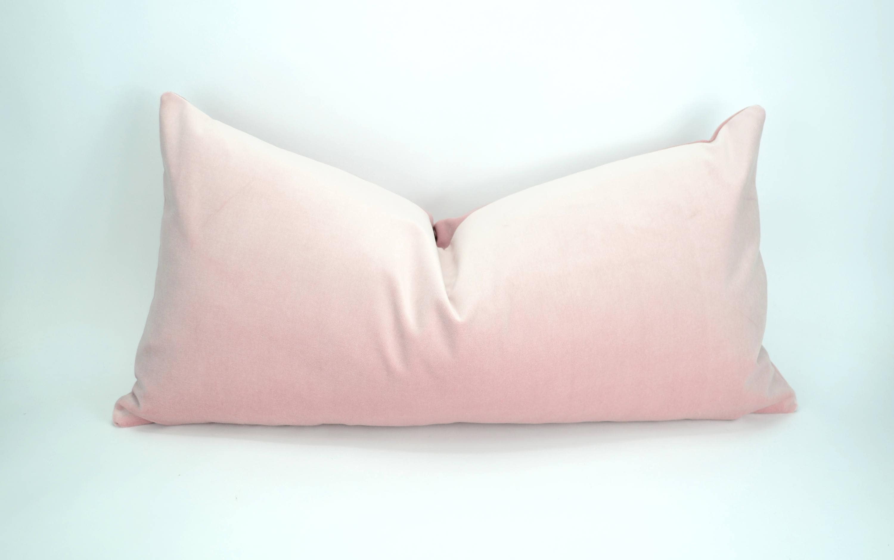 Blush Velvet Pillow Cover Blush Pink Velvet Cushion Case long Lumbar Blush Pillow Etsy Canada