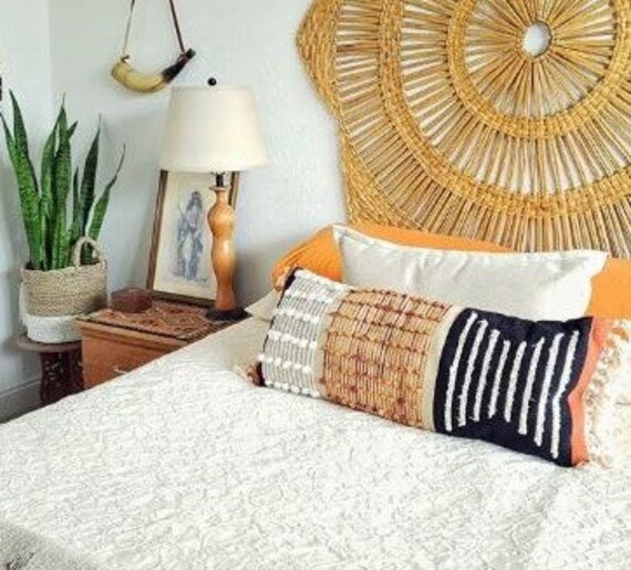 Mid Century Pillow Long Lumbar Pillow Woven Pillow Texture Pillow Woven Pillow Etsy Canada