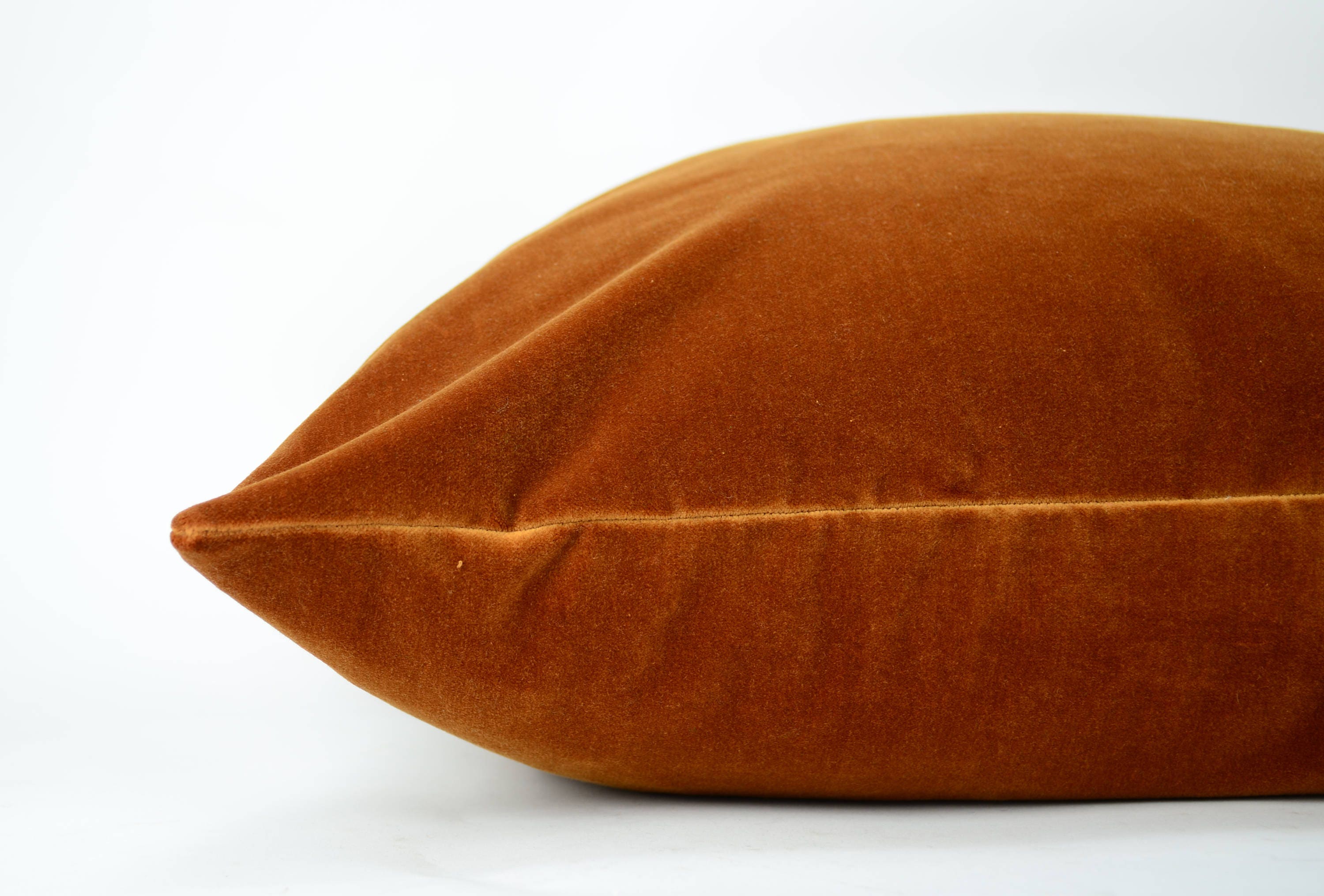 Copper Velvet Pillow // Rust Velvet Pillow // Copper Velvet Etsy UK