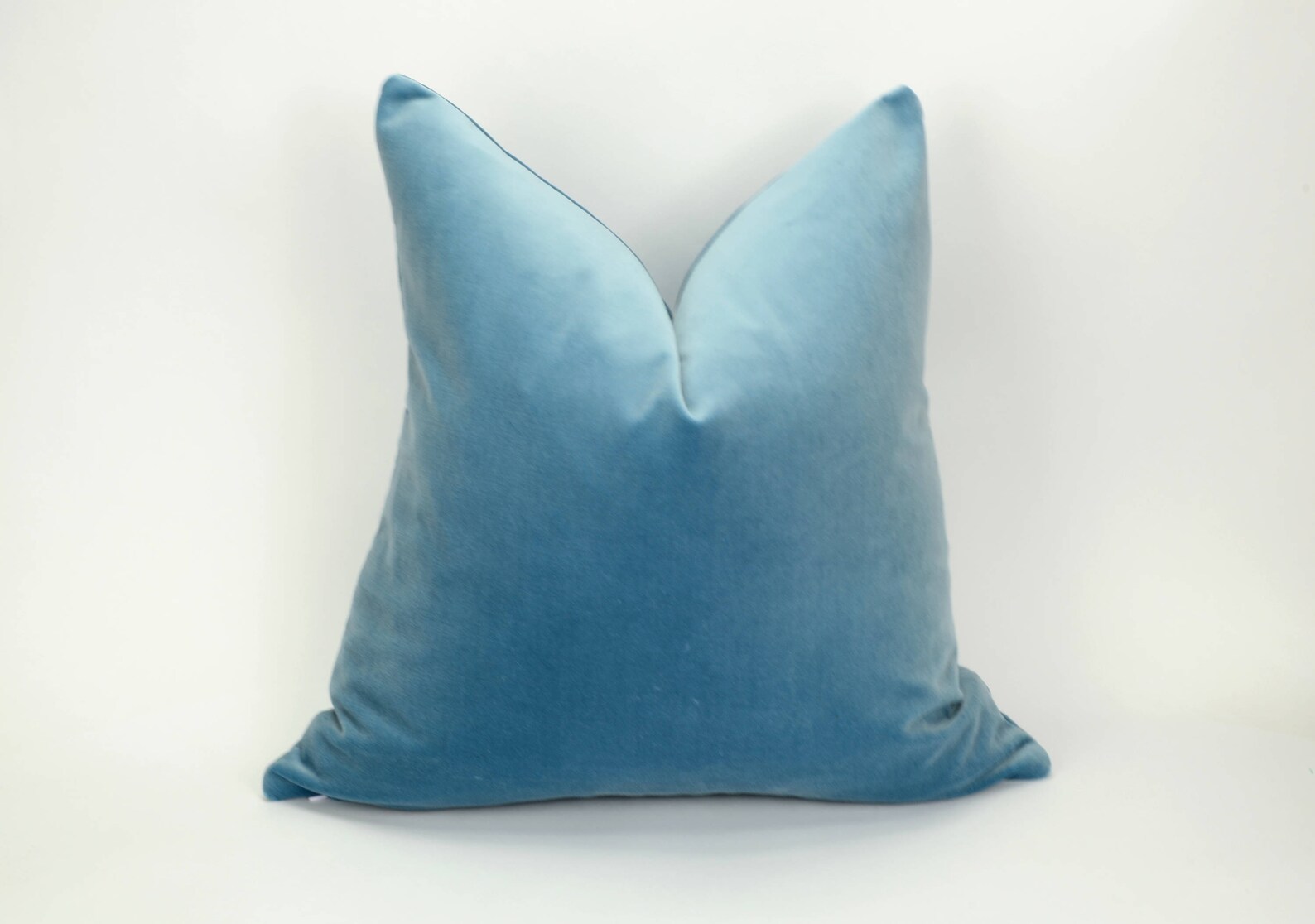 Cornflower Blue Velvet Pillow // Blue Velvet Pillow // Light Etsy