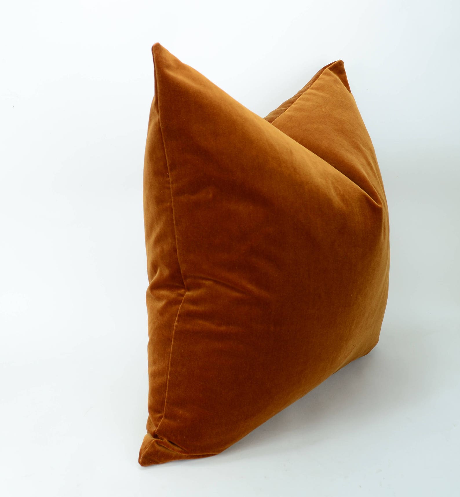Copper Velvet Pillow // Rust Velvet Pillow // Copper Velvet Etsy