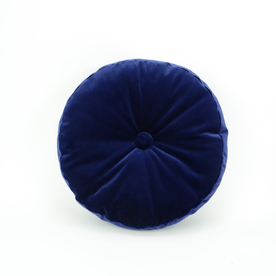 Navy round cushion sales
