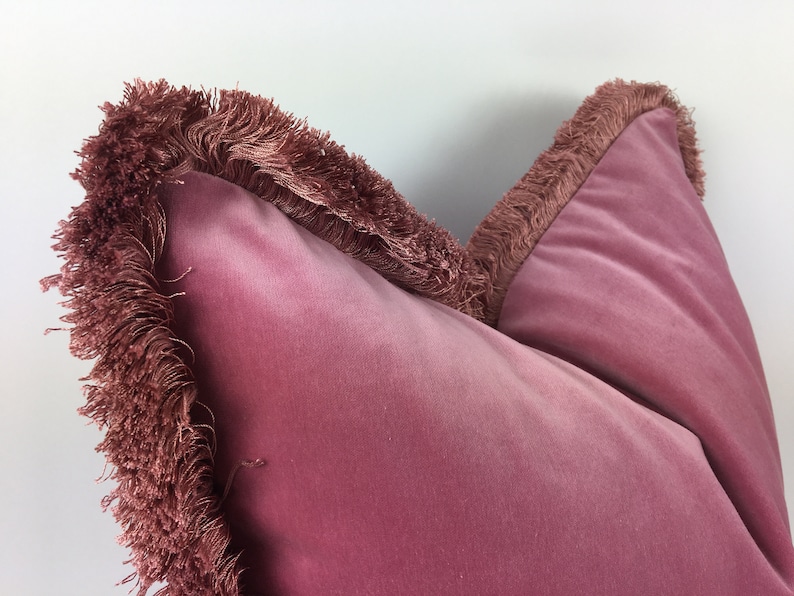 Fuschia Pink Silk Velvet Pillow // Silk Velvet Cushion // Pink Etsy