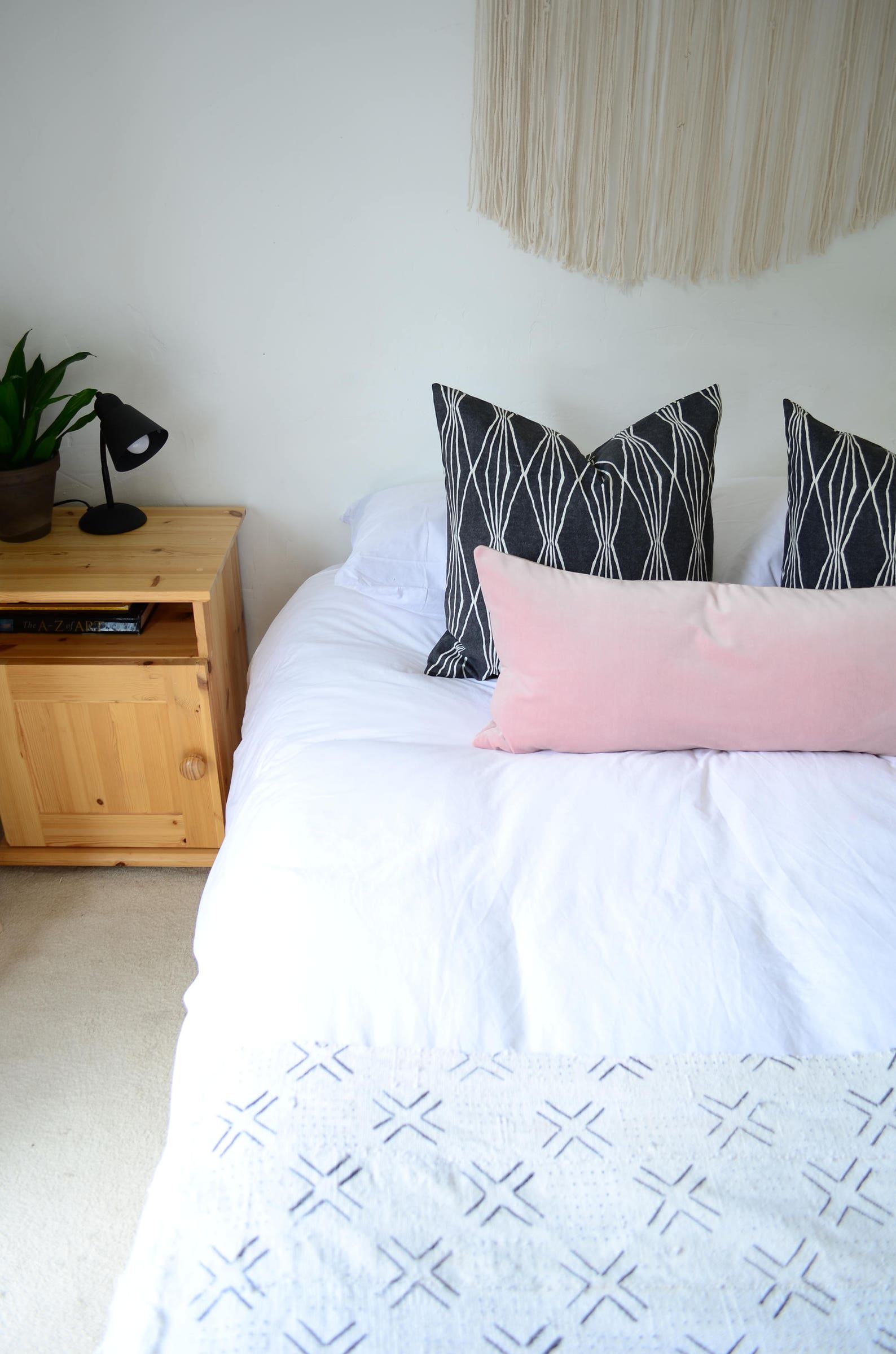 Blush Long Lumbar Pillow Cover // Blush Velvet Cushion Cover Etsy