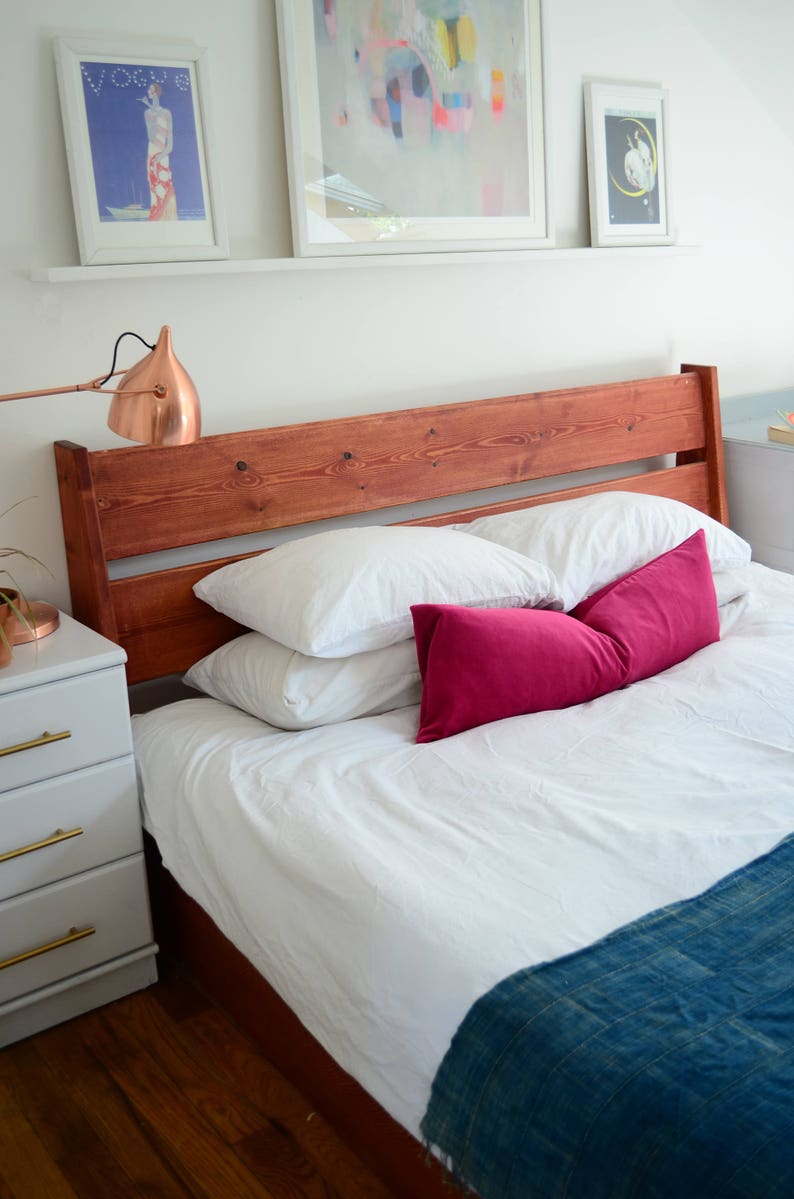 Long Lumbar Pillow // Pink Velvet Pillow // Long Lumbar Etsy