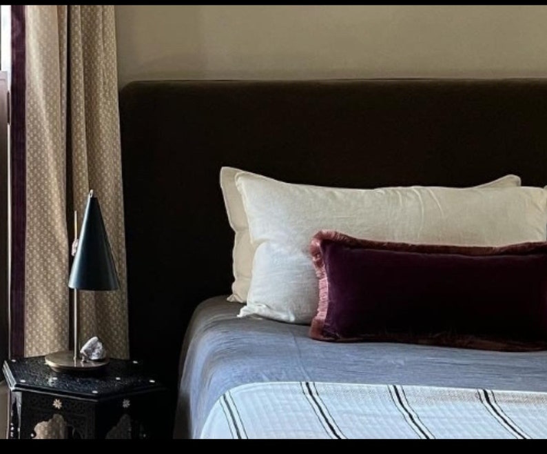 cuscino in velluto di seta bacca // cuscino in velluto di seta // cuscino in velluto di seta viola immagine 10