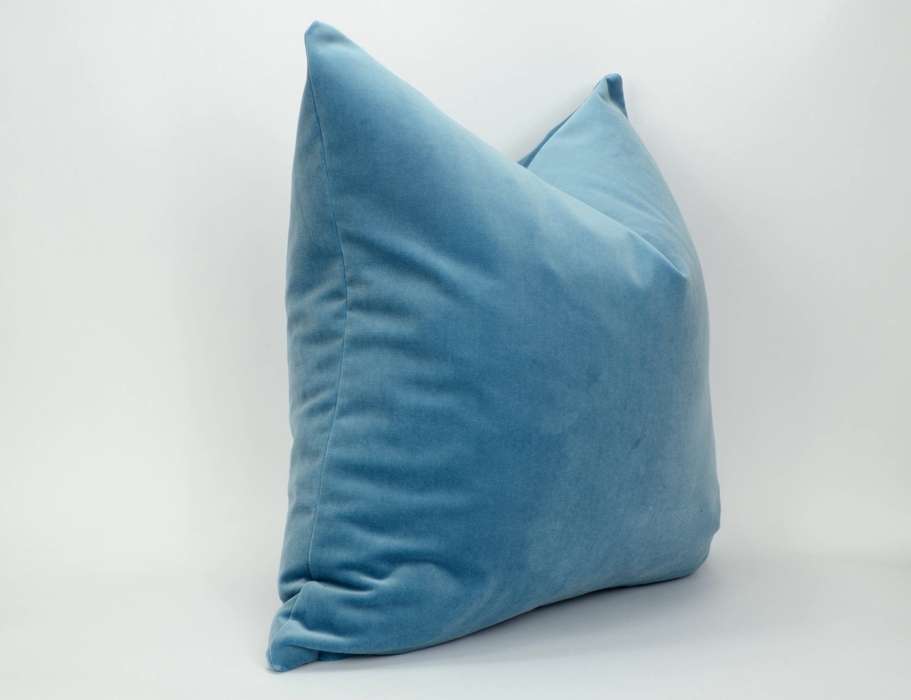 Cornflower Blue Velvet Pillow // Blue Velvet Pillow // Light Etsy