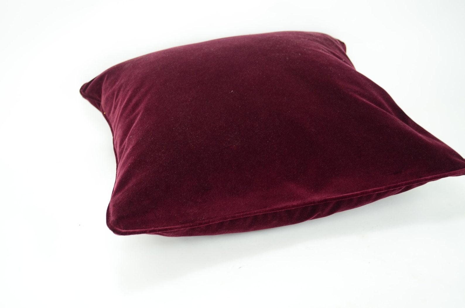 Burgundy Velvet Pillow Case // Mulled Wine Velvet Cushion Case Etsy